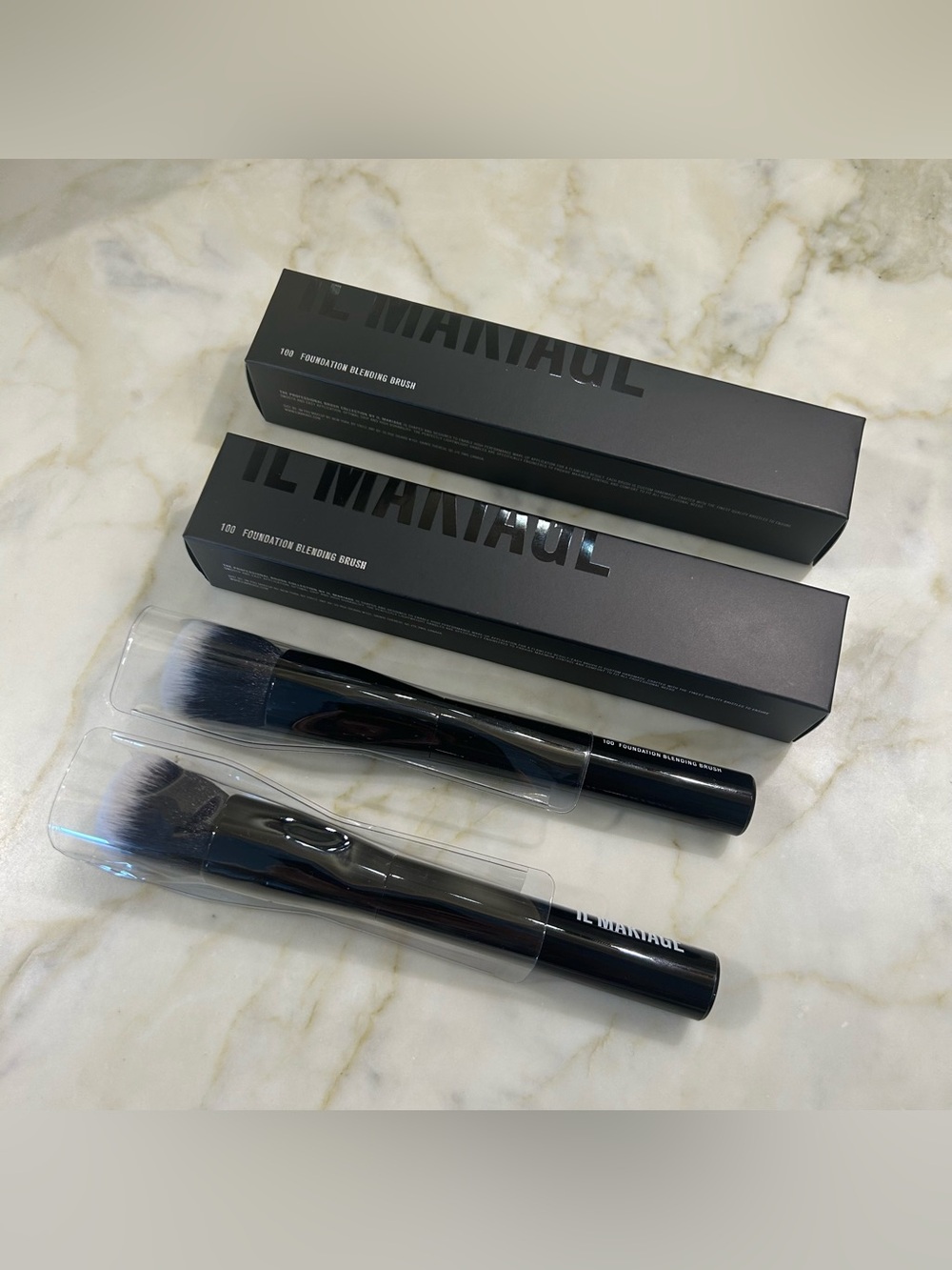 2 X IL MAKIAGE FOUNDATION BLENDING BRUSH #100